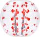 VEVOR Opblaasbare Bumpbal Bumper Shock Ball 1 Stuk 1,2 m x 1,03 m Menselijke Botsingsbal PVC Body Bubble Bounce Ball voor Buitenactiviteiten Transparant + Rode Stippen Opblaasbare Bumperbal