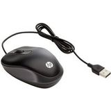 HP Travel - Muis - optisch - 3 knoppen - met bekabeling - USB