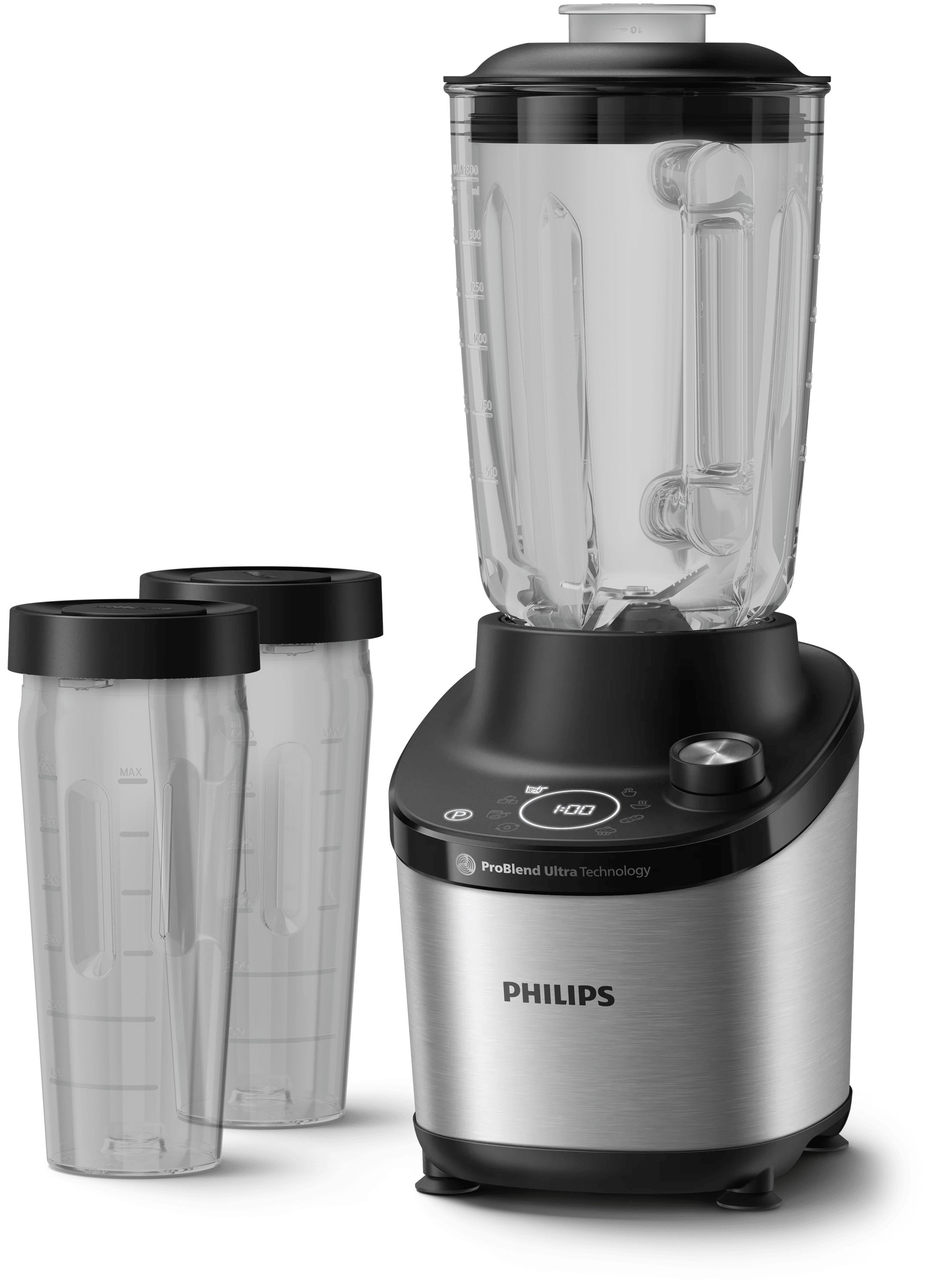 Philips 7000 Series HR3760/10 High-Speed Blender - Black & Stainless Steel