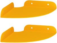 vidaXL Hoek Plank 2 st Mosterdgeel 15 x 15 x 2 cm