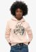 Superdry New York Hoodie Dames Roze Katoen/Polyester