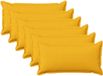 vidaXL - Kussensloop - 6 stuks - HOUTEN - Lichtgeel - 40 x 70 cm - Katoensatijn