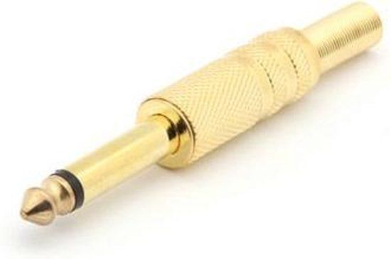 Velleman CA023 - 6.35mm Mono Jack - Gold Plated