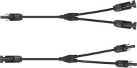 ORNO MC4 Y Splitter - Zonnepanelen - Set 1x FF-M + 1x MM-F - 1000V - 0.3m Kabel