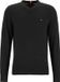 Tommy Hilfiger V-hals trui katoen met kasjmier - Pima Organic Cotton Cashmere - zwart (Black) - Maat: S
