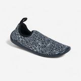 Chaussures aquatiques aquagym, Gymshoe noir et beige zébré