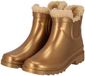 XQ Morethansocks Chelsea regenlaarzen kinderen Unisex Fake Fur voering Goud