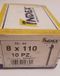 Index 10 stuks draadstang M8 x 110 mm met moer en ring