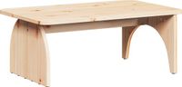 vidaXL Salontafel Naturel 80 x 50 x 31 cm Massief grenenhout