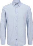 Jack & Jones Jjesummer Shirt Ls Sn 12269315 Chambray Blue Mannen XXL