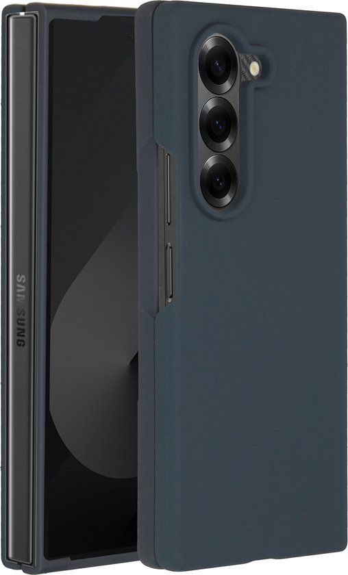 Accezz Hoesje Samsung Galaxy Z Fold 6 - Donkerblauw - Siliconen Backcover