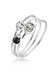 Elli - Ring - Dames Stapelen Set van 3 Elegant met Kristallen in 925 Sterling Zilver - Dames
