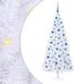 vidaXL Sapin de Noël artificiel avec 300 LED Blanc 180 cm PVC et Acier
