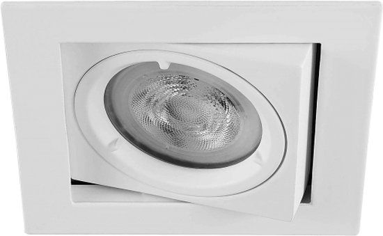 Philips Warmglow inbouwspot Nelson - Vierkant Wit - Dimbaar - 3.7W - Aluminium