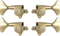 Grover 144G4 Mini Bass Machine Head, 4-in-Line, Gold Mini Bass Stemmechaniek