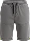 OMBRE Korte Broek - Loose Fit - Katoen - Effen Lichtgrijs S
