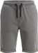 OMBRE Korte Broek - Loose Fit - Katoen - Effen Lichtgrijs S