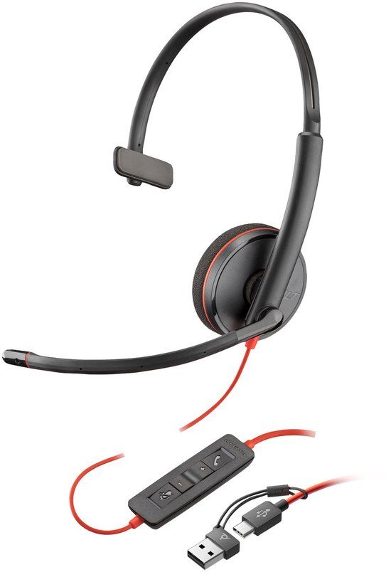 Poly Blackwire 3210 Mono USB-C Headset