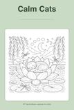 Cats in Nature: An Adult Coloring Book