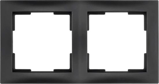 ION industries afdekraam 2-voudig E1 mat zwart | 8718836971358