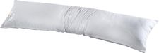 Unyqoos® zijslaapkussen, zacht kussen met ademende en gewatteerde overtrek, 40x145 cm, katoen, wit