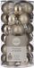 House of Seasons Kerstballen - 30x stuks - champagne - plastic - 3 cm - mini kerstballen