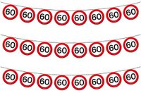Folat Bv Slinger 60 jaar - 3x - verkeersborden - 12 meter - 60e verjaardag vlaggenlijn - versiering