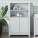Maison Exclusive Armoire de salle de bain exclusive - Modèle BERG, blanche, 69,5 x 34 x 110 cm, en bois massif de pin