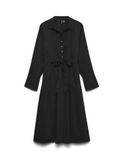 VERO MODA VMFRIBA LS CALF DRESS WVN GA Maxi jurk Dames Zwart L