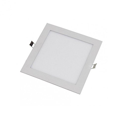 JANDEI - Led-inbouwspot, 18 W, 6000 K, vierkant, wit