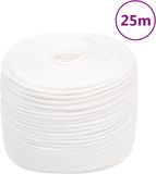 vidaXL Boottouw 8 mm 25 m polypropyleen volwit