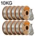 PLA-filament voor 3D-printer - Standaard PLA-filament - Diameter 1,75 mm - Weinig krimp - Geschikt voor FDM 3D-printers - Spoel van 10 kg - Gris signal