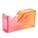 Miquelrius Tapedispenser, 126 x 62 x 36 mm, voor kantoor, school, knutselen en washi-plakband, polystyreen en metaal, kleurverloop, oranje/rood