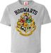 Logoshirt T-Shirt Hogwarts Kinderen Grijs Gemêleerd Katoen