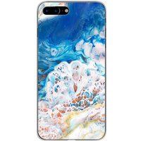 1001 coques Apple iPhone 7 Plus Marbre ocean bedrukt siliconen hoesje
