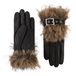 Roeckl Vingerhandschoenen ' Tribeca ' bruin / zwart