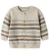 NAME IT Strickjacke 'NBMRonnys' braun / dunkelbraun / grau / Wollweiß