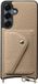AVY Leren Hoesje Geschikt voor Samsung Galaxy S25 Plus / S24 Plus | Met Magnetische Kaarthouder | Compatibel met MagSafe | Leather Case met Wallet | Beige