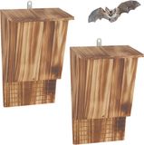 Relaxdays Vleermuiskast - set van 2 - hout