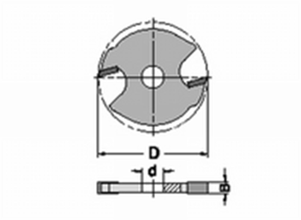 Trasco Hm groefzaag b=3d=40 d=6.3f04