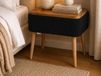 NOVACLA Table de chevet noir