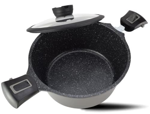 DIVORY Kookpan 20cm | Afneembare Handgreep | Inductie Geschikt | Anti-aanbaklaag