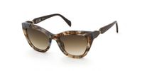 Blumarine SBM240 Avana marrone/azzurro lucido 53/19/140 Vrouwen Zonnebrillen