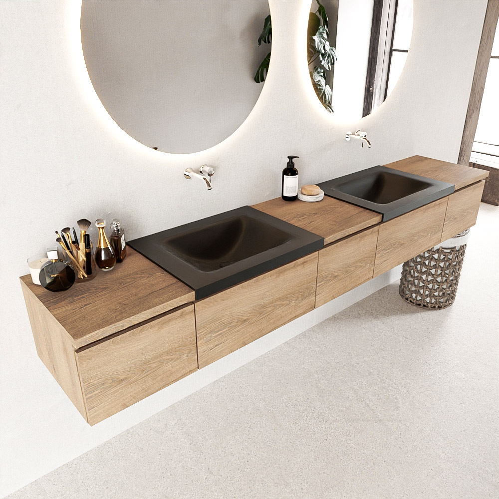 Mondiaz Bukla badmeubel 240 washed oak en urban