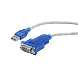 C2G Port Authority USB Serial DB9 Adapter Cable 0.46 m Blue