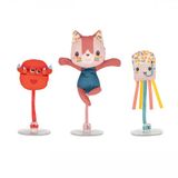 Lilliputiens 3 Badballen Jeanne de kat en haar badvriendjes Met zuignap