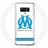 Maniacase Case voor Samsung Galaxy S8 plus Olympique de Marseille Logo witte achtergrond