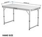 Klaptable Aluminium tafel 120x60 cm