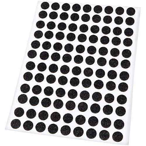 Adsamm Adsamm® | Viltglijders | Ø 10 mm | Zwart | Rond | 108 stuks