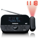 Lenco CR-615BK - DAB Radio Alarm Clock with Projection - Black
